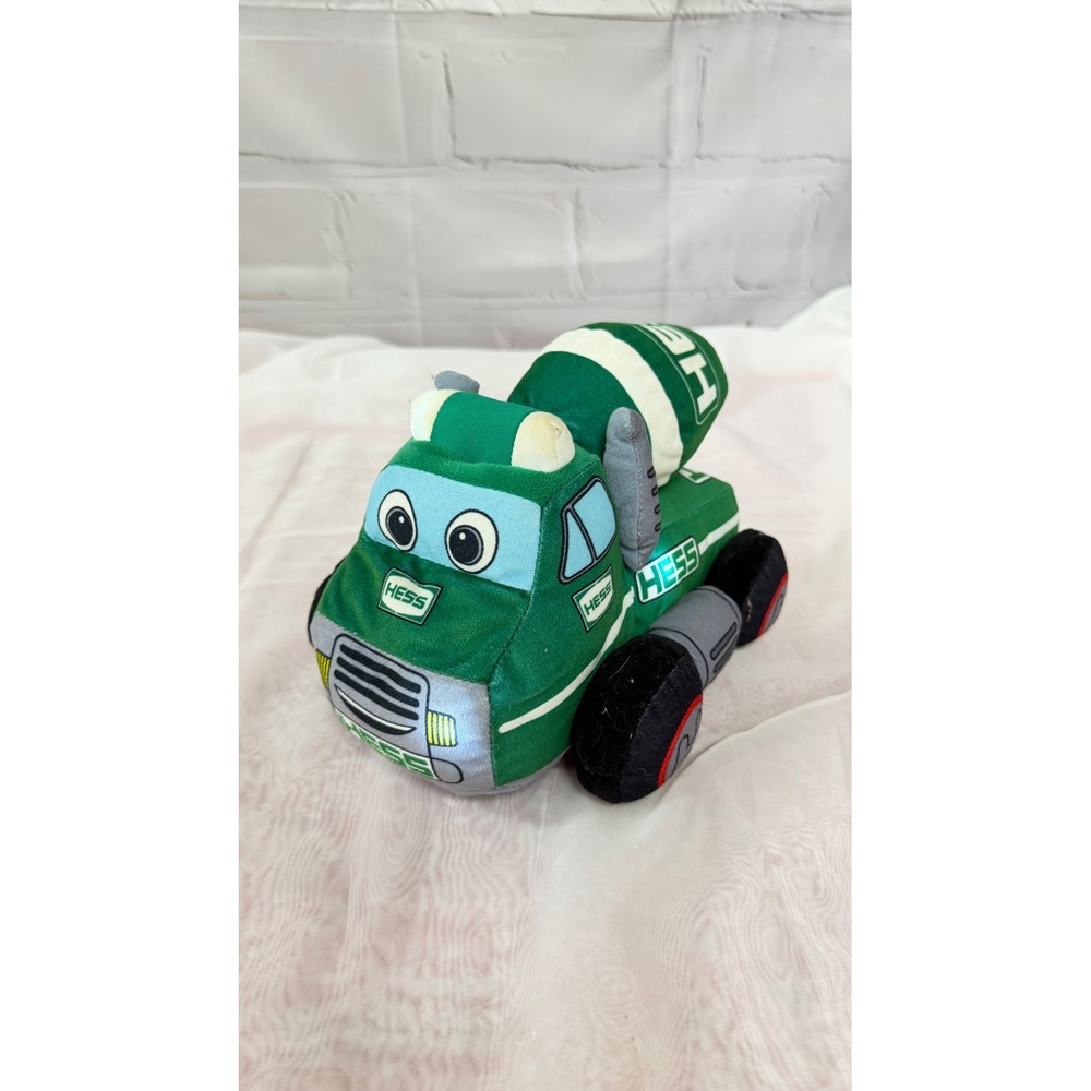 Hess 2021 My First Hess Truck Cement Mixer Plush Stuffed Toy Green White